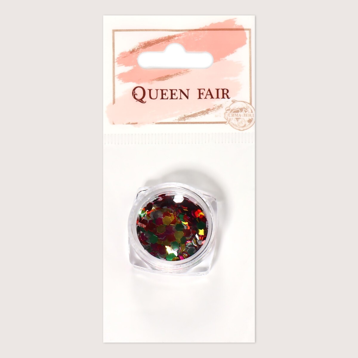фото Блестки для декора, крупные, разноцветные queen fair
