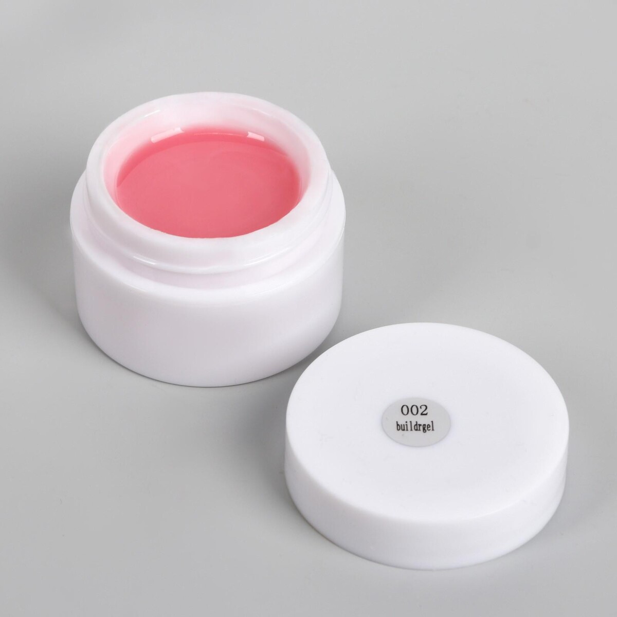 Fiber gel для наращивания ногтей, со стекловолокном, 15 мл, led/uv, цвет нежно-розовый