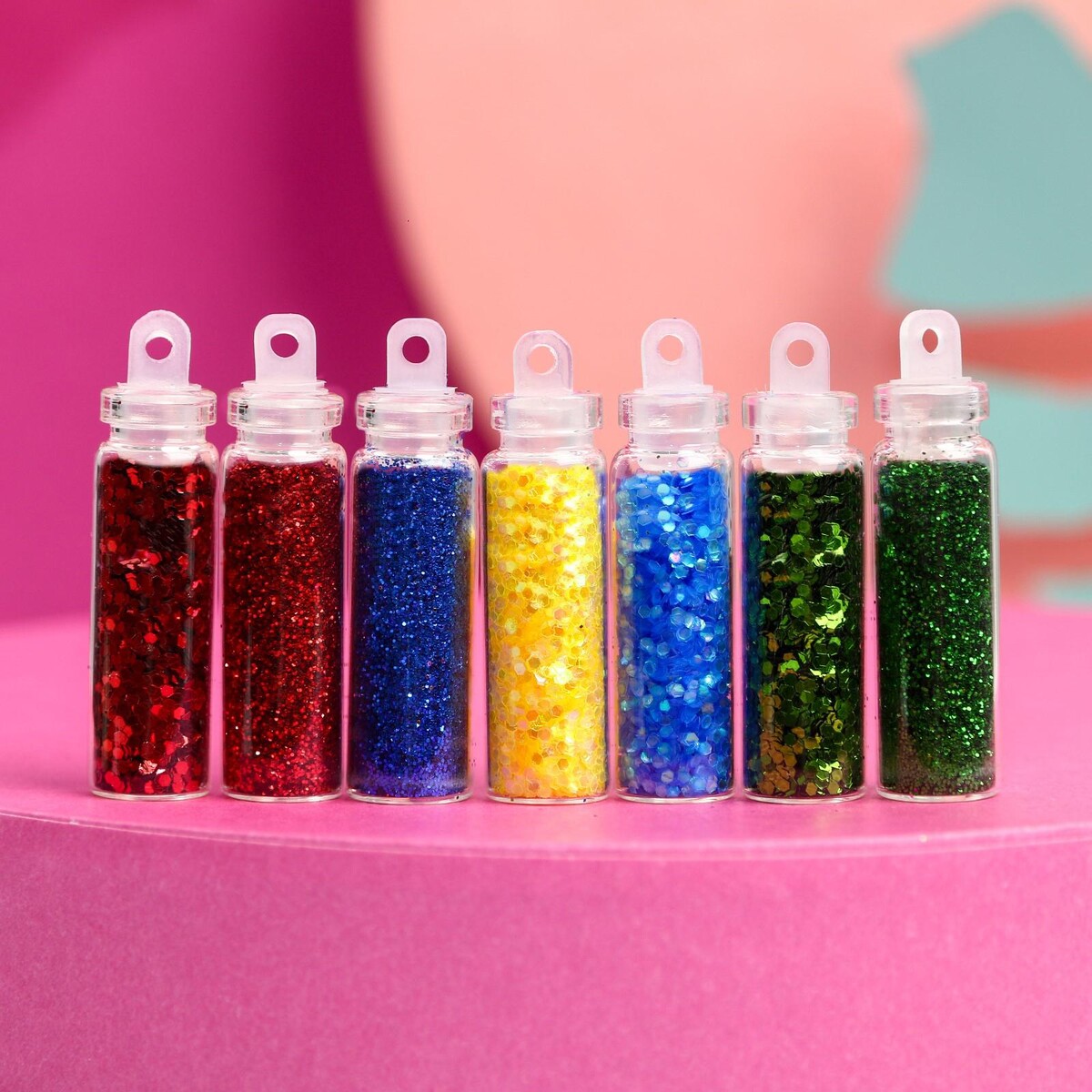 Ассорти для декора ногтей just sparkle!, 21 бутылочка Beauty Fox