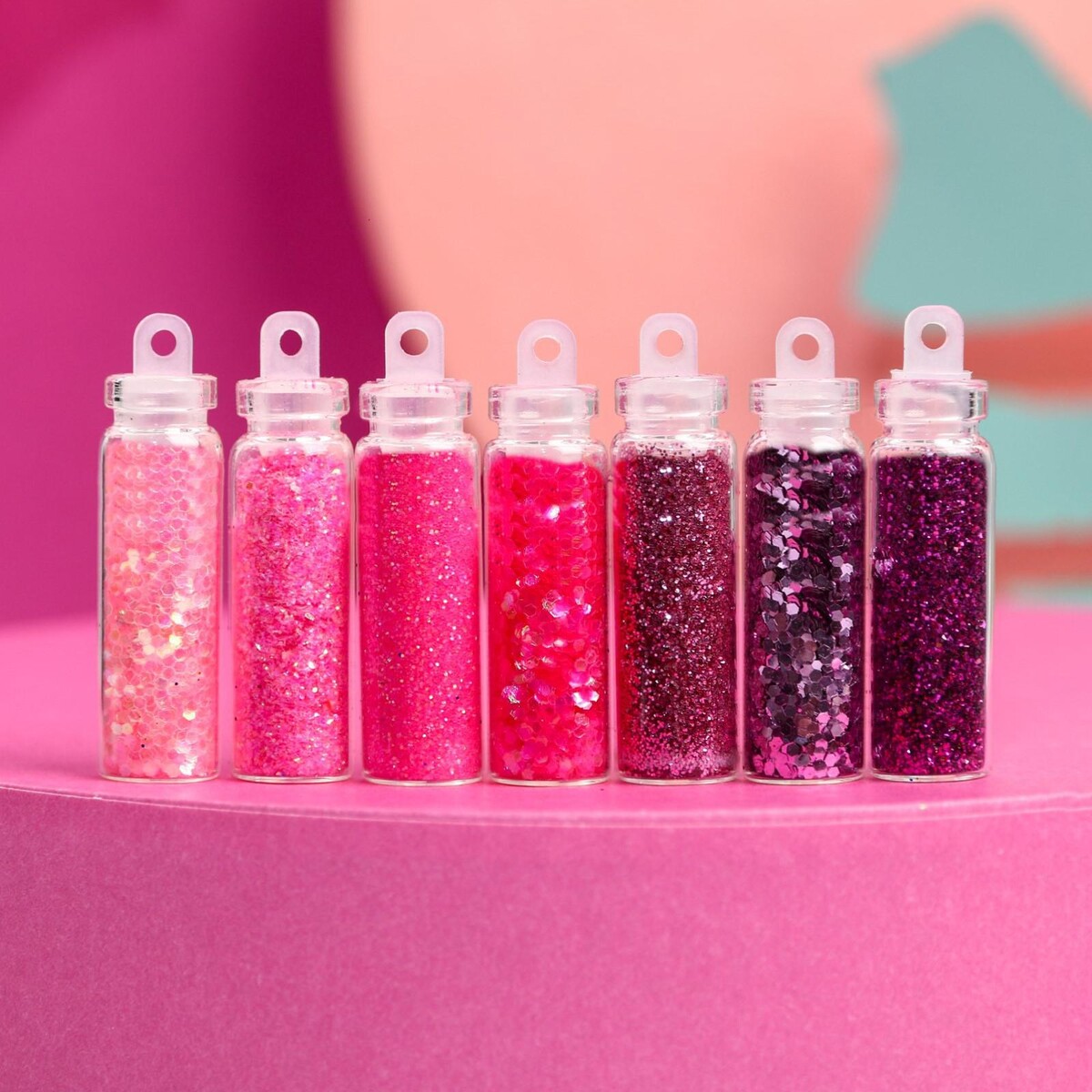 Ассорти для декора ногтей just sparkle!, 21 бутылочка Beauty Fox