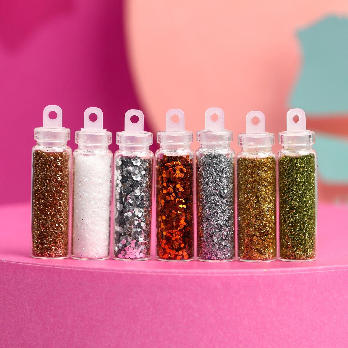 Ассорти для декора ногтей just sparkle!, 21 бутылочка Beauty Fox