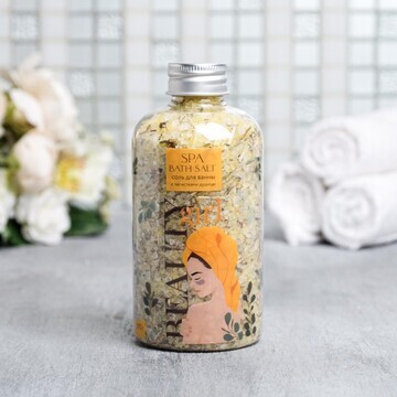 Соль для ванны с лепестками душицы beaut