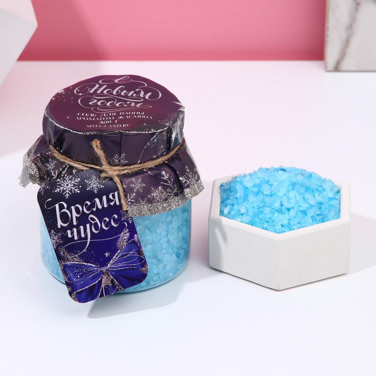 Соль для ванны Чистое счастье, цвет голубой 03389794 - фото 1