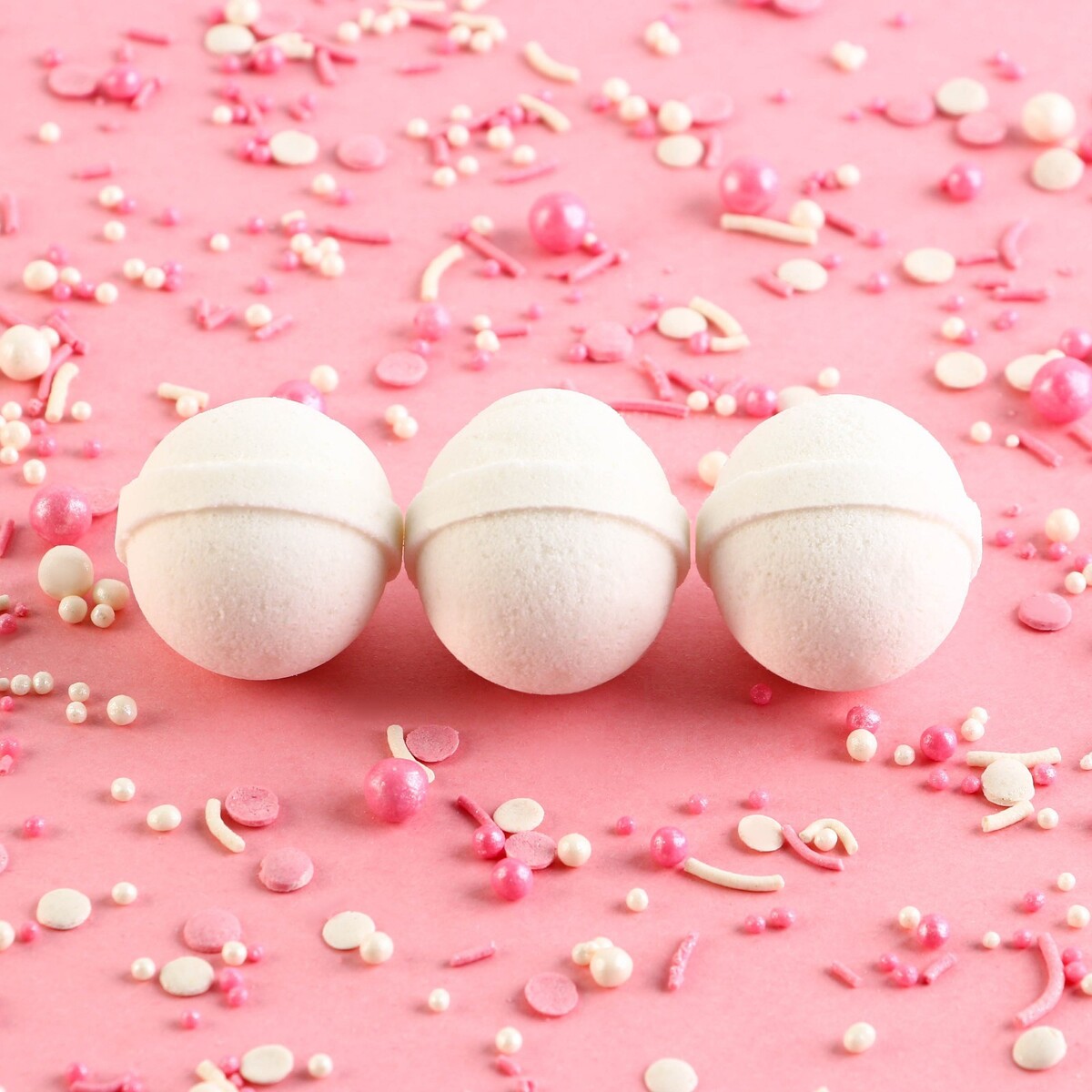 

Подарочный набор косметики, бомбочки для ванны, 3 х 20 г, аромат кокоса, beauty food, Белый