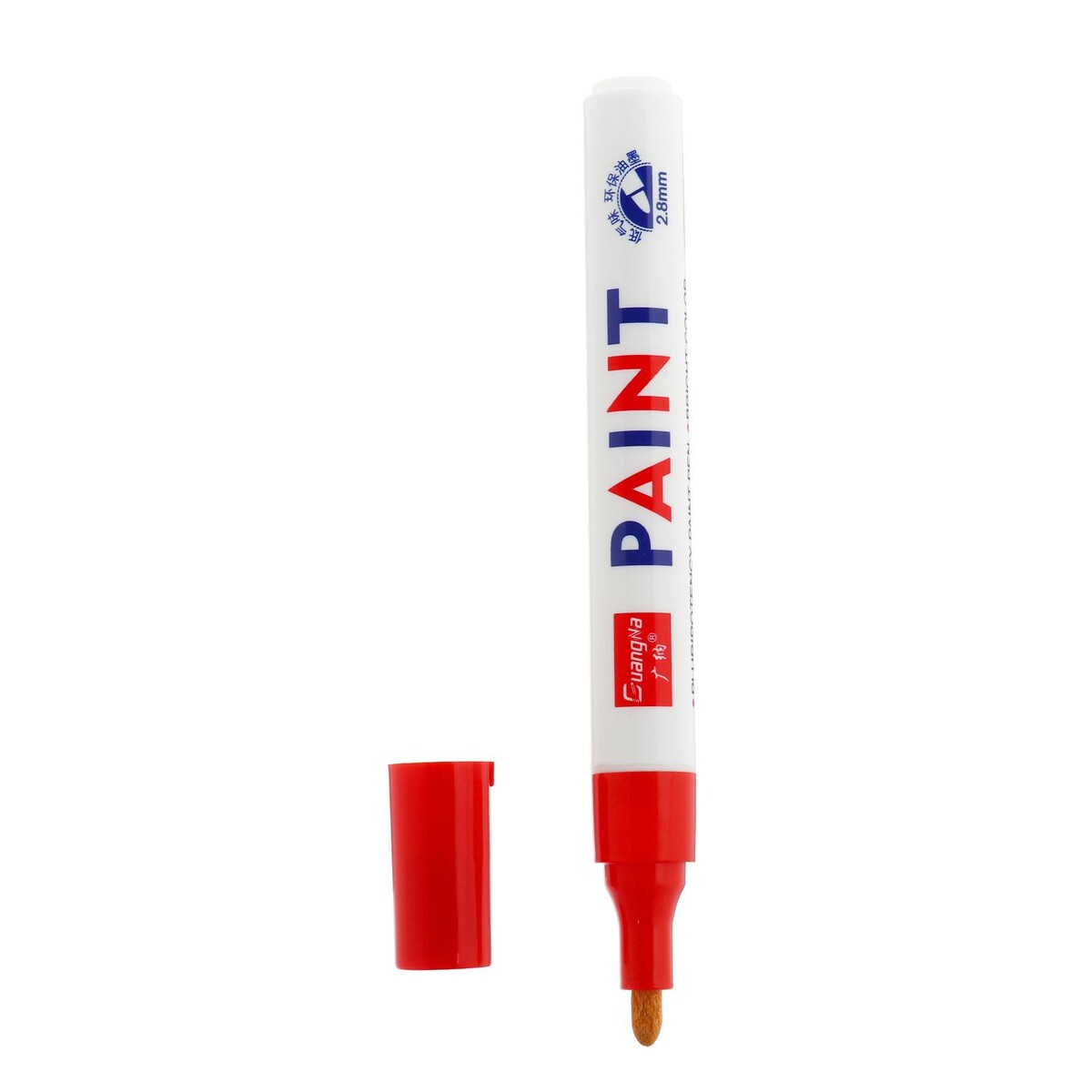 фото Маркер - карандаш, краска для шин водонепроницаемая на масляной основе, красный no brand