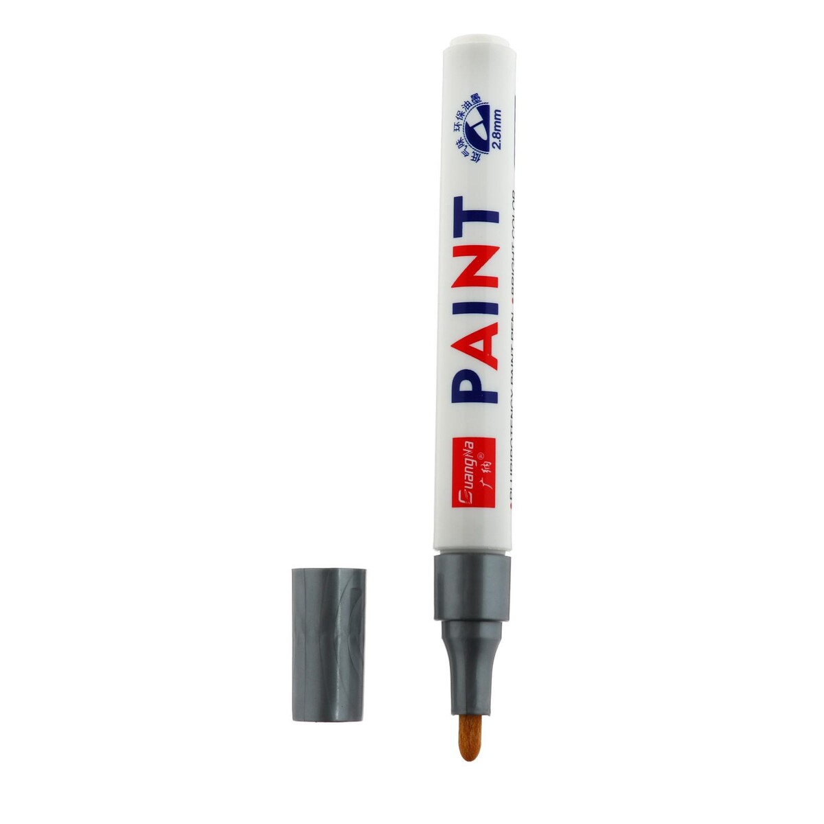 Маркер - карандаш, краска для шин водонепроницаемая на масляной основе, серый фото