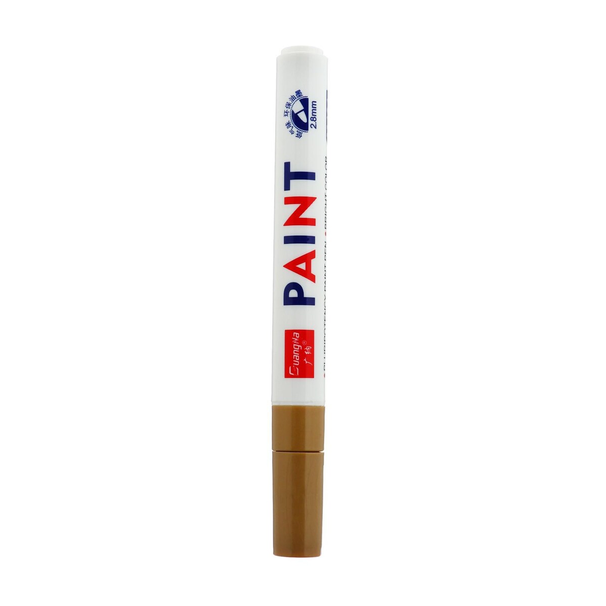 фото Маркер - карандаш, краска для шин водонепроницаемая на масляной основе, золотистый no brand