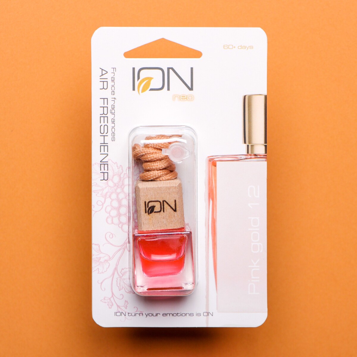 

Ароматизатор подвесной бутылочка ion pink gold 12, 6 мл, ip-12