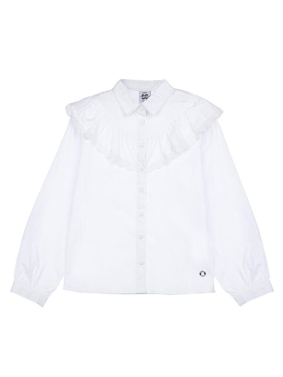 Блузка PLAYTODAY, размер рост 122 см, цвет белый 03414516 - фото 5