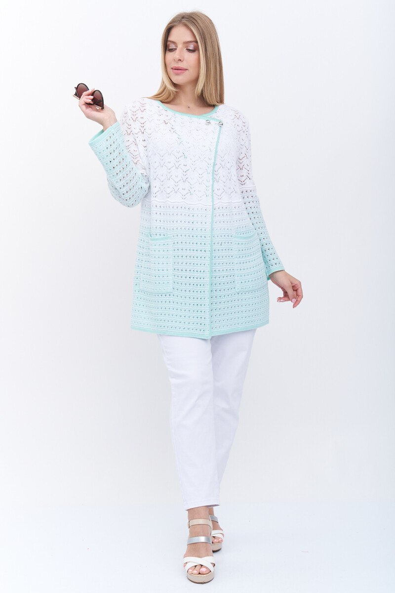 Жакет Текстильная Мануфактура, размер 46, цвет белый 03509604 - фото 4