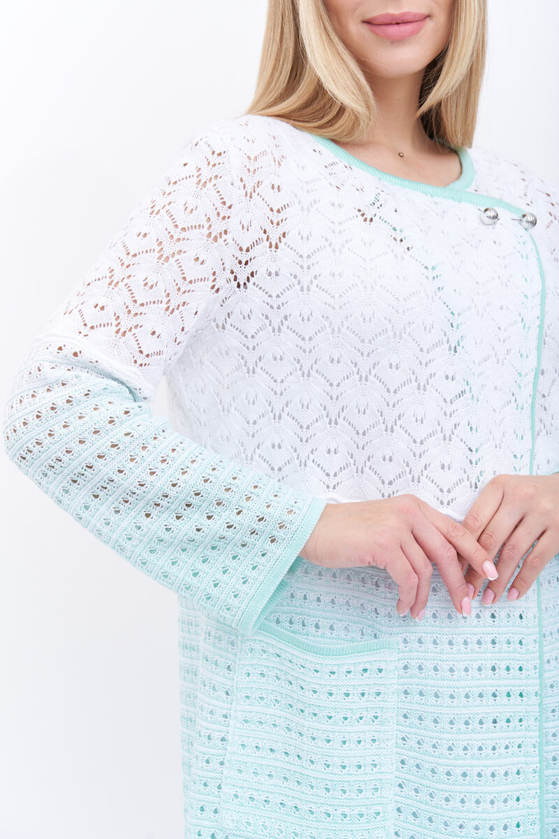Жакет Текстильная Мануфактура, размер 46, цвет белый 03509604 - фото 9