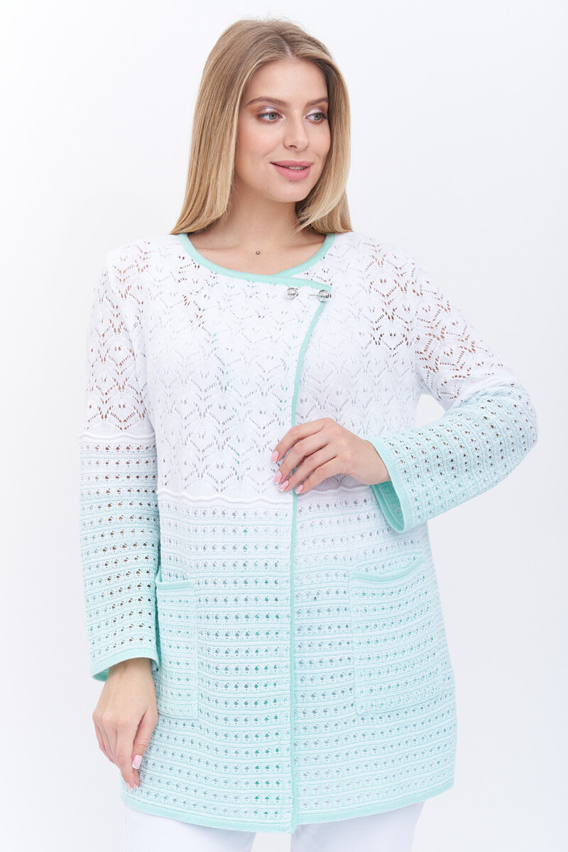 Жакет Текстильная Мануфактура, размер 46, цвет белый 03509604 - фото 1