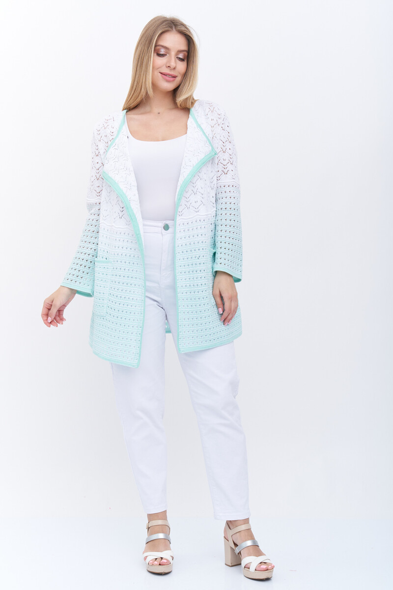 Жакет Текстильная Мануфактура, размер 46, цвет белый 03509604 - фото 6