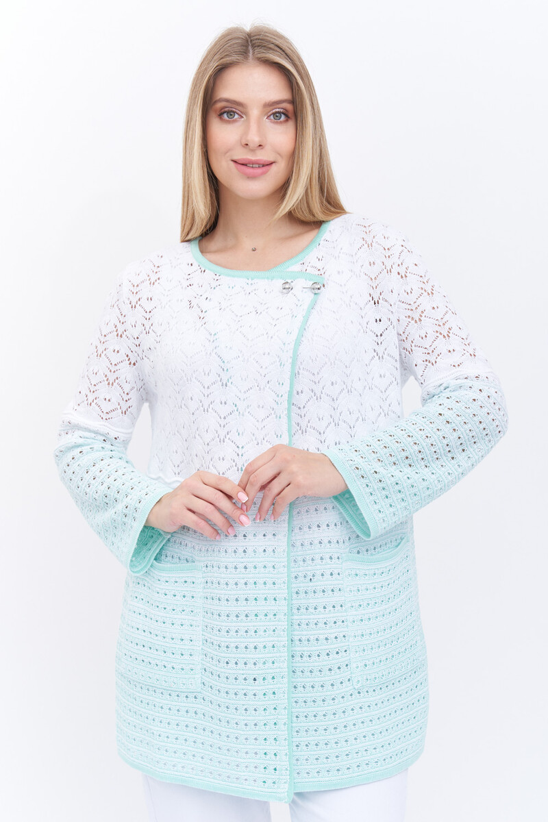 Жакет Текстильная Мануфактура, размер 46, цвет белый 03509604 - фото 3