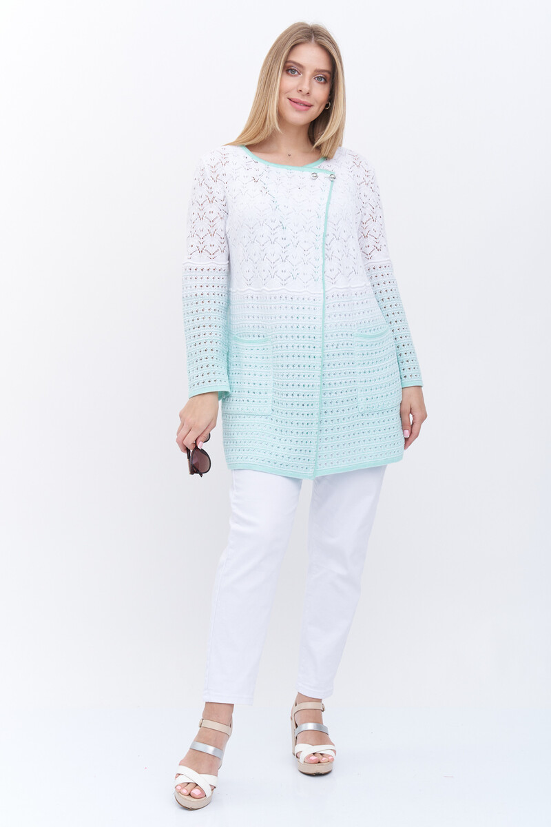 Жакет Текстильная Мануфактура, размер 46, цвет белый 03509604 - фото 5