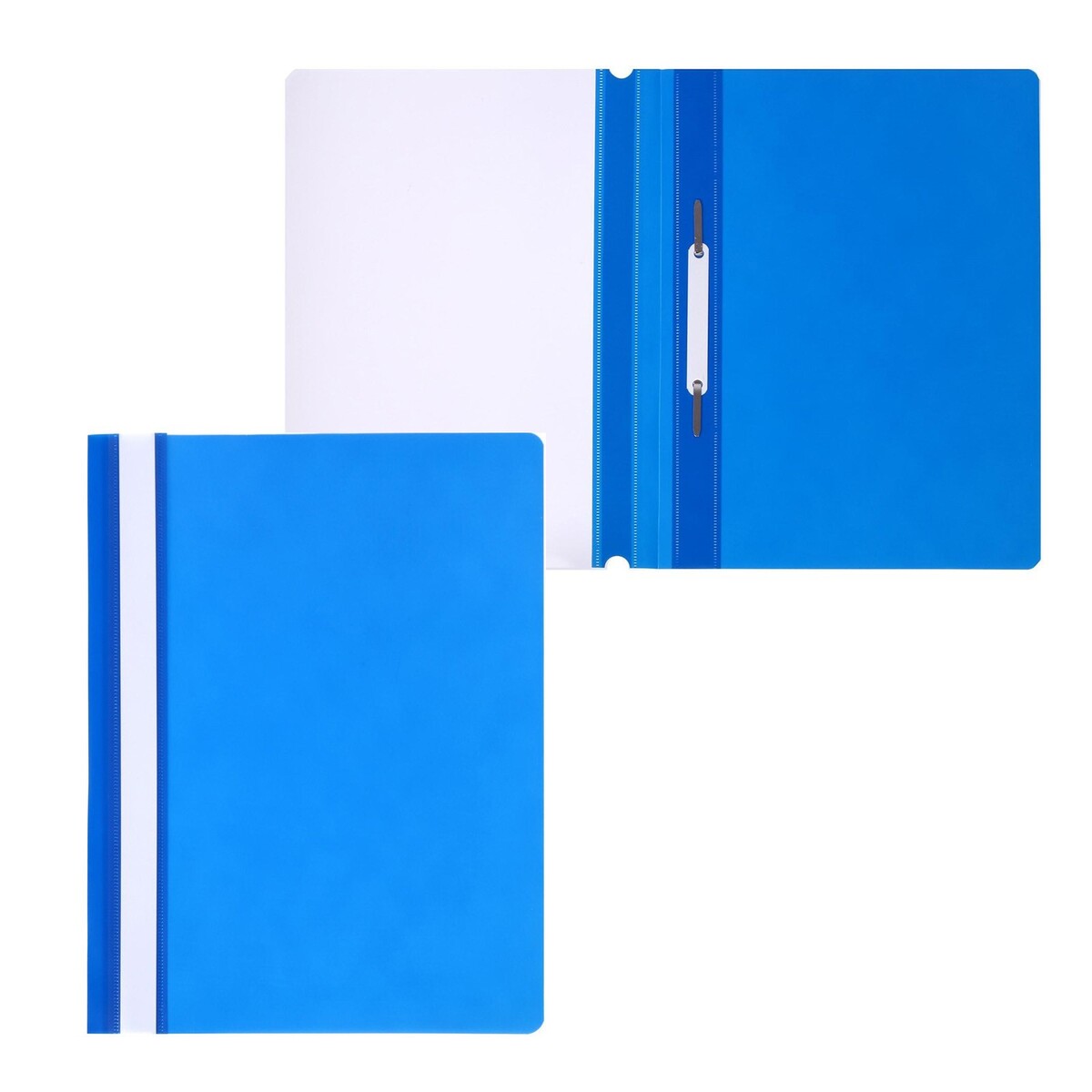 Папка-скоросшиватель calligrata, а4, 180 мкм, синяя, прозрачный верх Calligrata, цвет синий 03516821 - фото 1