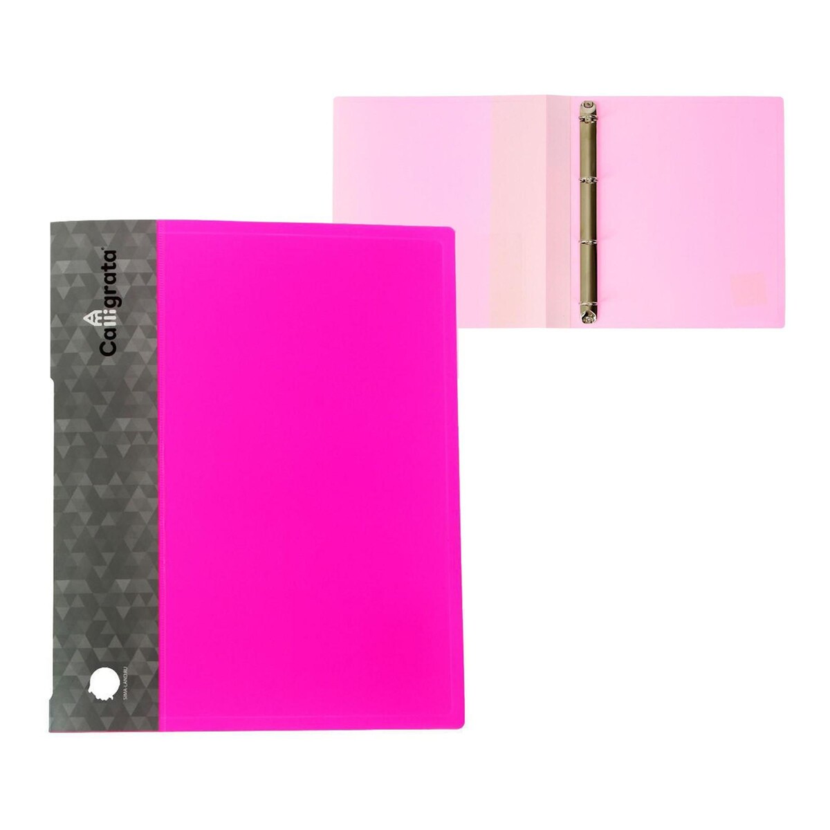 Папка на 4 кольцах а4, calligrata, 25 мм, 700 мкм, внутренний и торцевой карман, розовая папка с 30 вкладышами а4 500 мкм calligrata 15 мм розовая