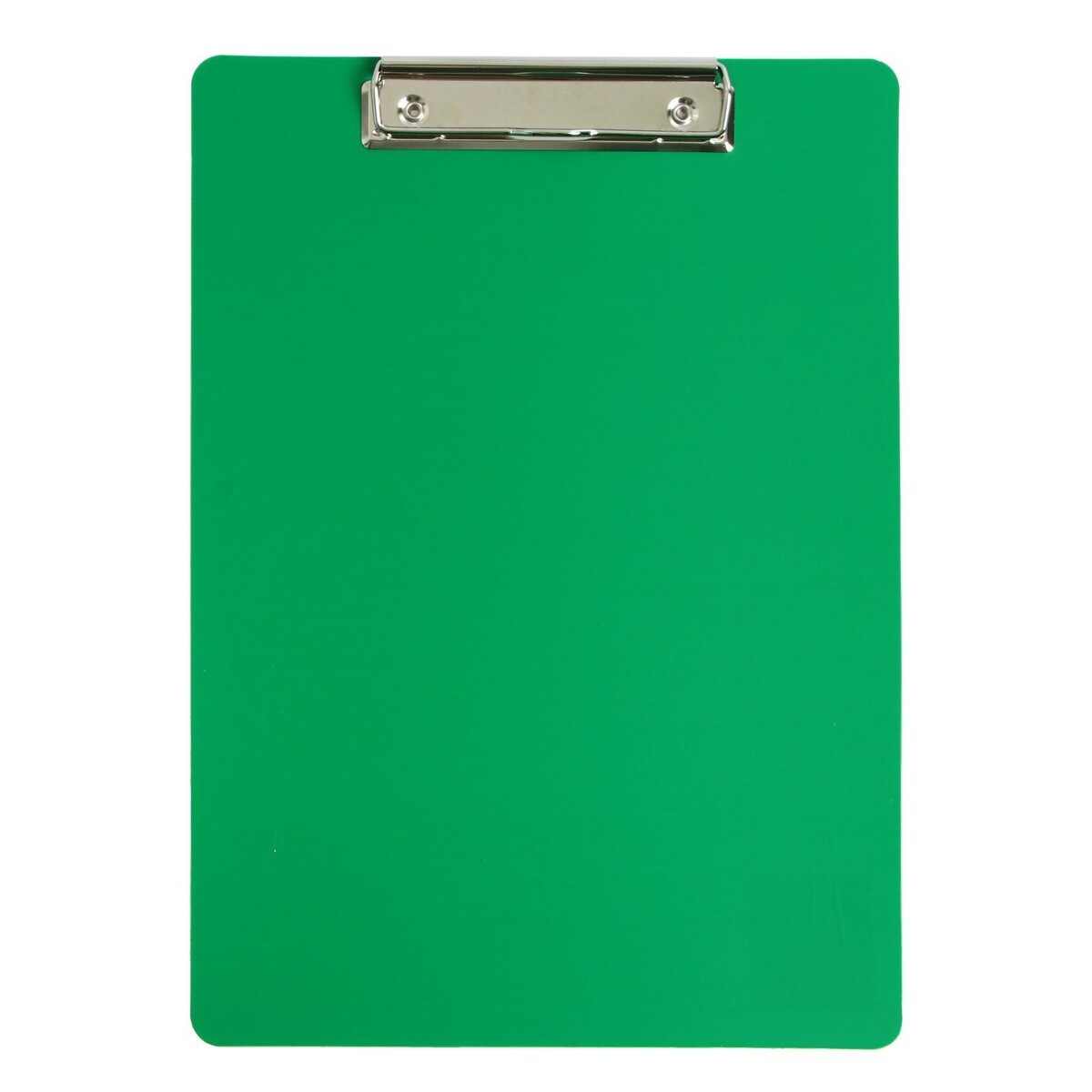 Планшет с зажимом а4, 1000 мкм, calligrata эконом гибкий пластик, зеленый (клипборд)