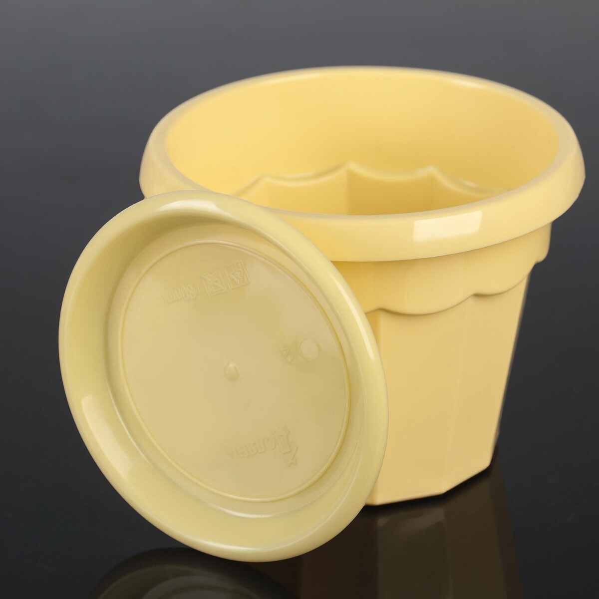 Горшок для цветов с поддоном доляна