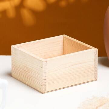 Кашпо деревянное 14.5×12.5×7,5см элегант