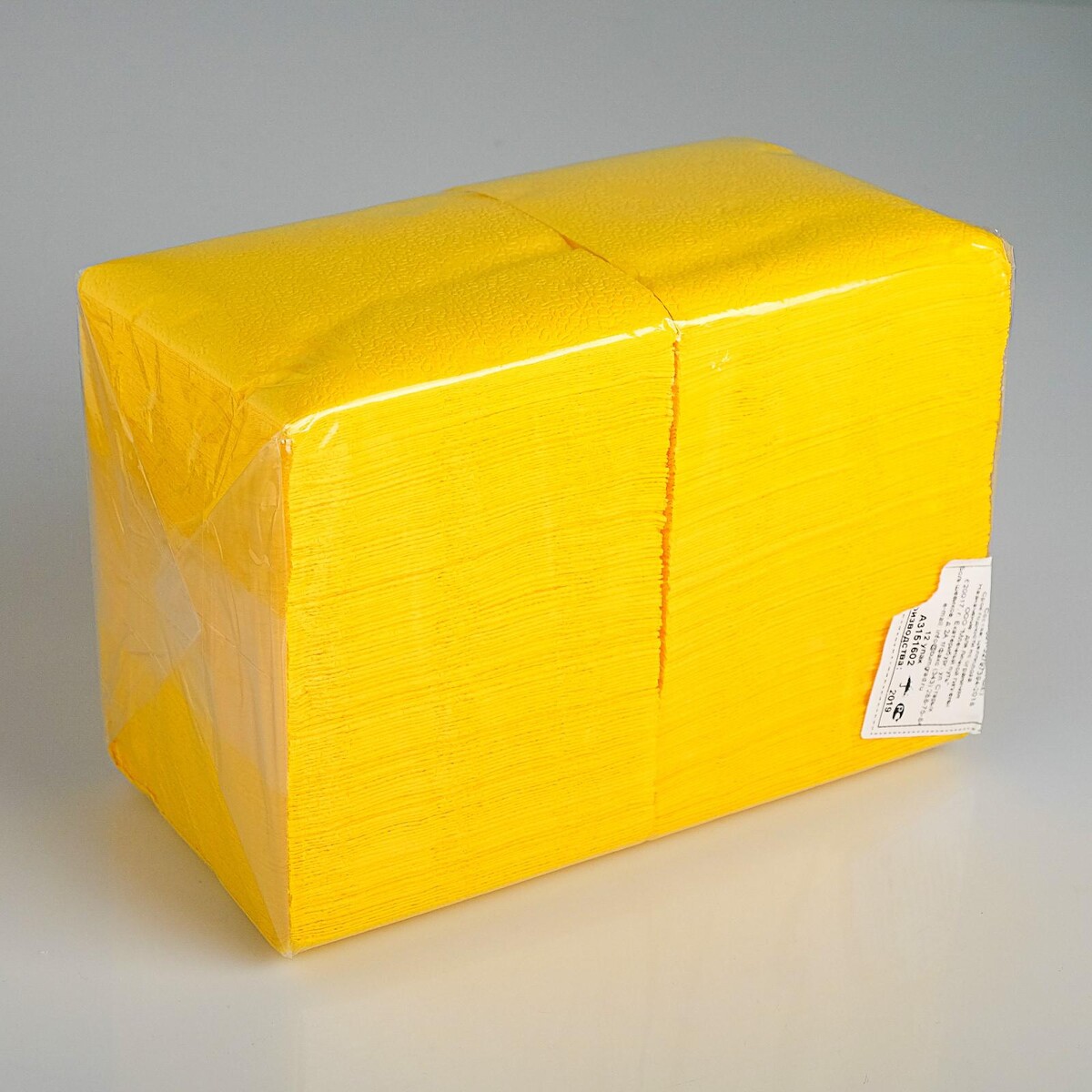 

Салфетки бумажные желтые big pack, 24*24 см, 350 шт., Желтый