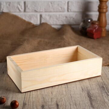 Салфетница деревянная, без покрытия, 24×