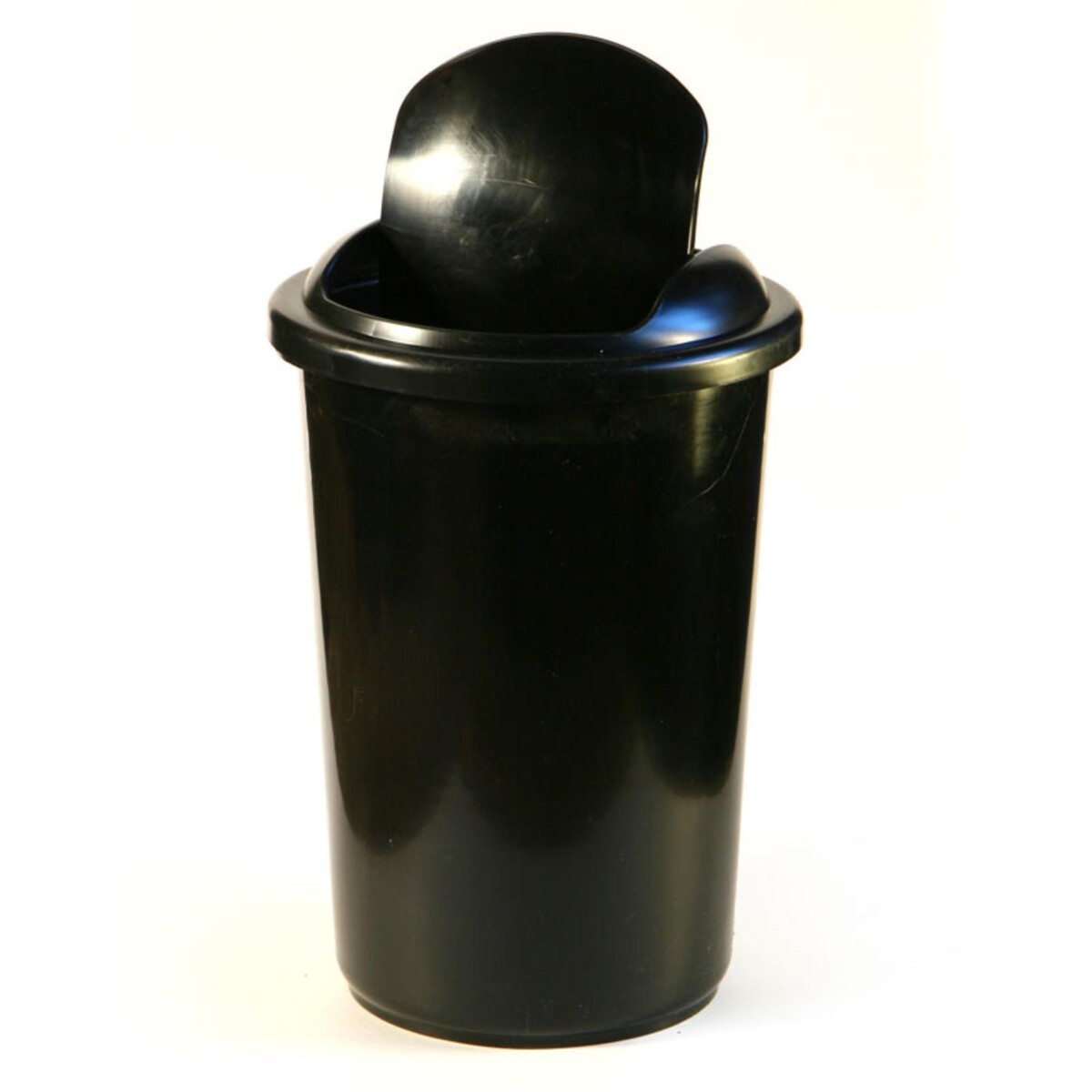 Корзина для бумаг и мусора calligrata uni, 12 литров, подвижная крышка, пластик, черная лайма корзина металлическая для мусора bionic 7 л 232267