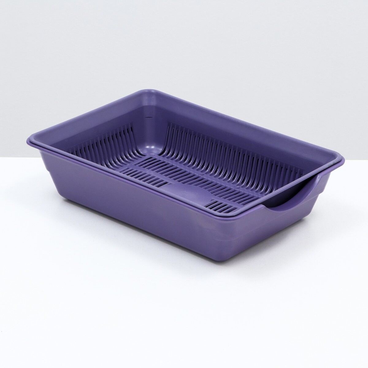 Туалет глубокий с сеткой 36 х 25 х 9 см, фиолетовый форма для запекания 25 х 15 см tognana p cook фиолетовый