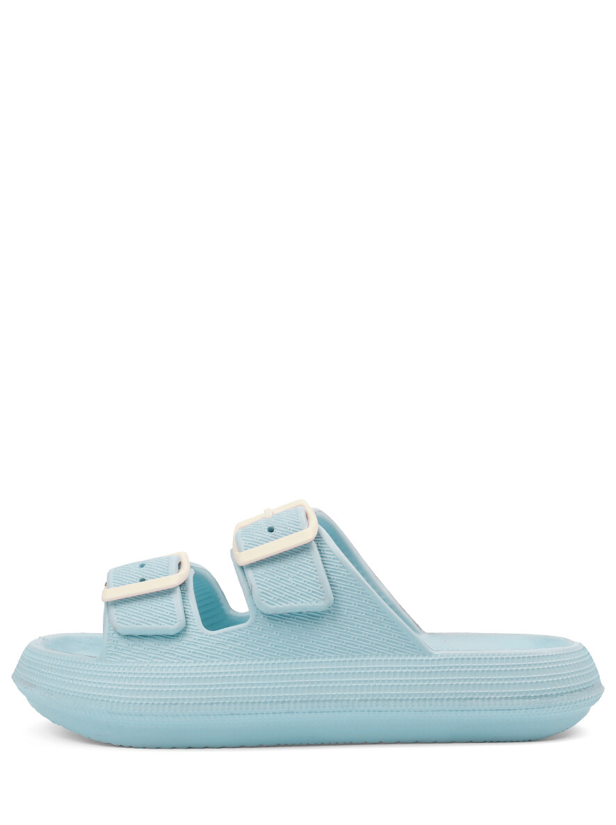 Пантолеты пляжные женские афина EVASHOES, размер 38, цвет голубой