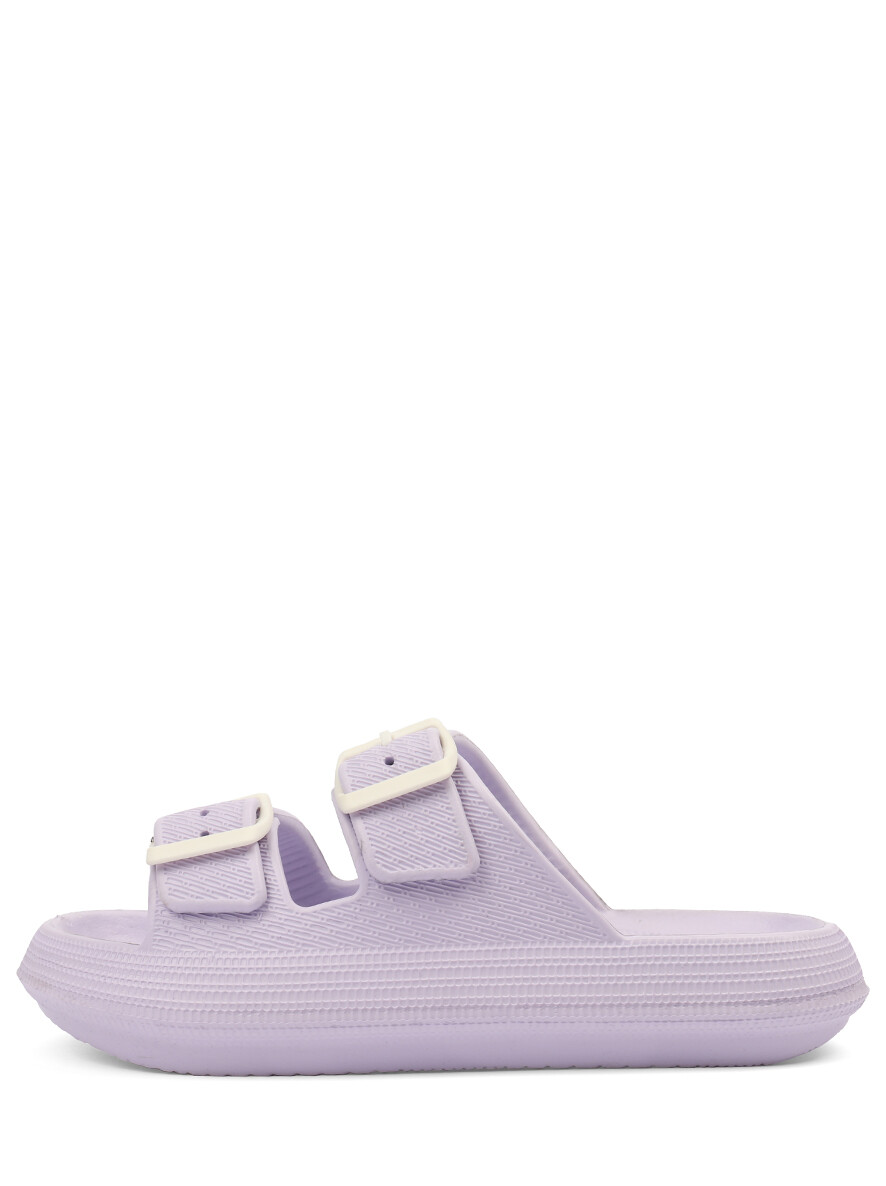 Пантолеты пляжные женские афина EVASHOES, размер 38, цвет фиолетовый