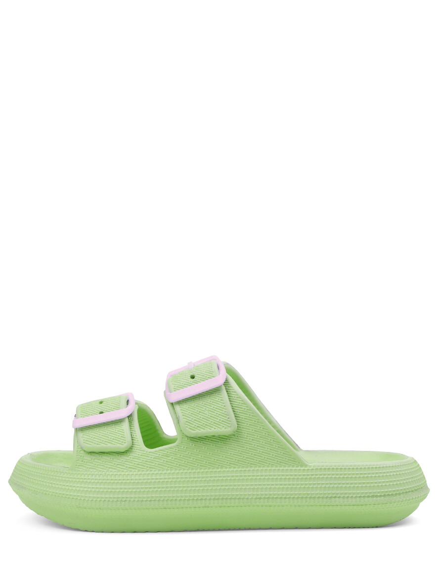 Пантолеты пляжные женские афина EVASHOES, размер 38, цвет зеленый