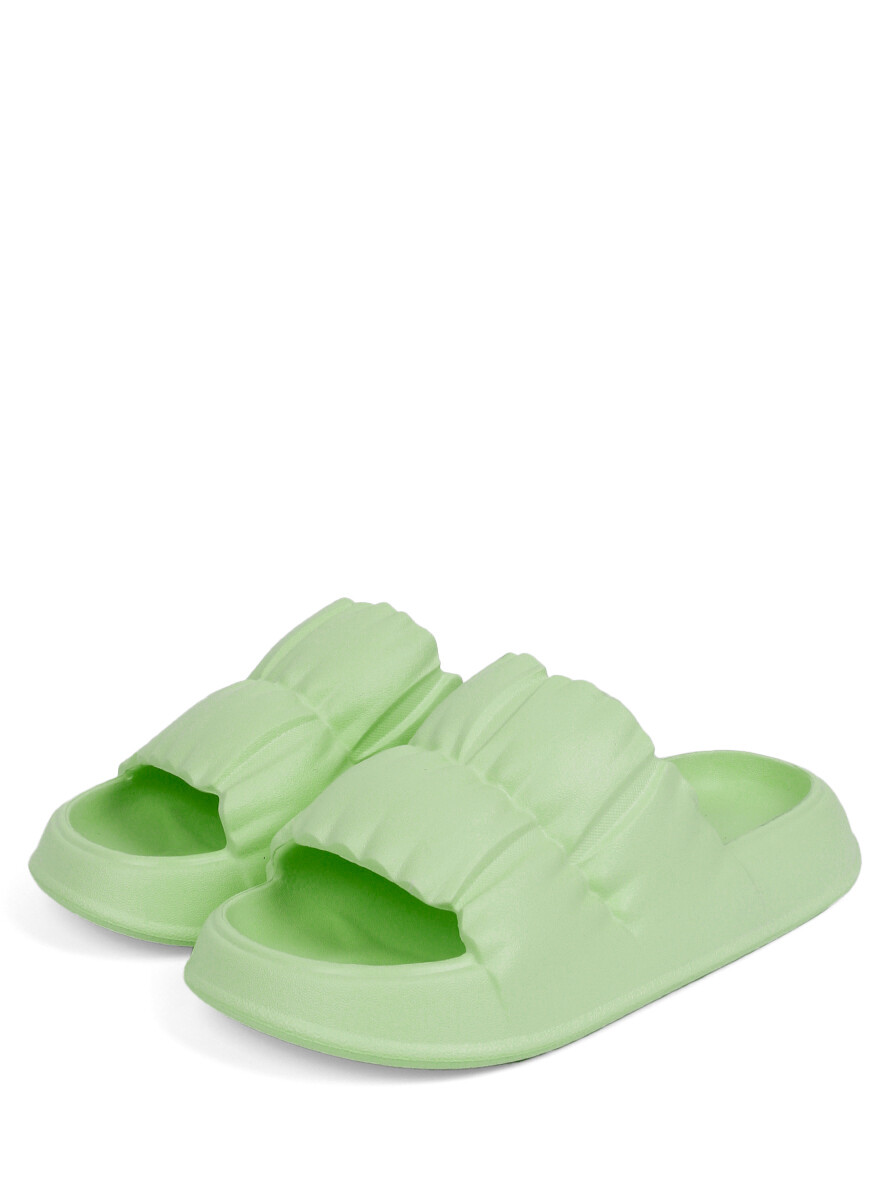 Пантолеты пляжные женские паула EVASHOES, размер 38, цвет зеленый