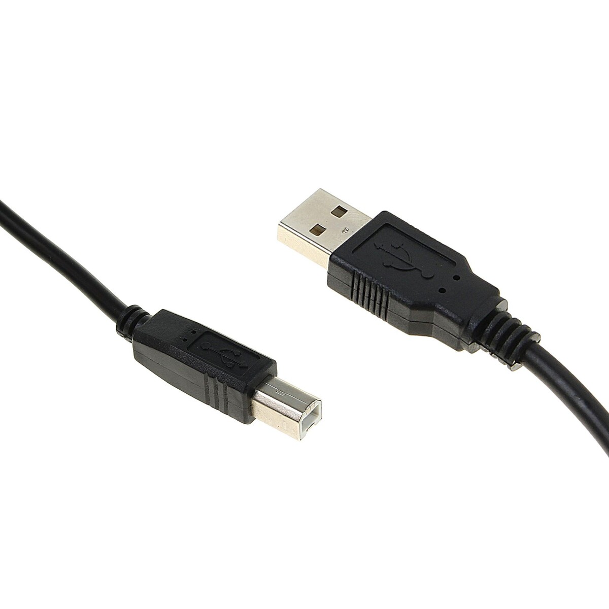 Кабель luazon, usb a - usb b, для подключения принтера, 1.5 м, черный кабель подключения zhiyun gopro charge cable mini usb av 90mm b000102