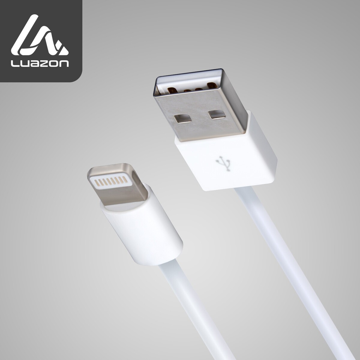 Кабель luazon, lightning - usb, 1 а, 0.9 м, белый дата кабель vlp nylon cable usb с lightning mfi 1 2м белый