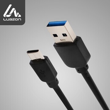 Кабель luazon, type-c - usb, 1 а, 1 м, ч