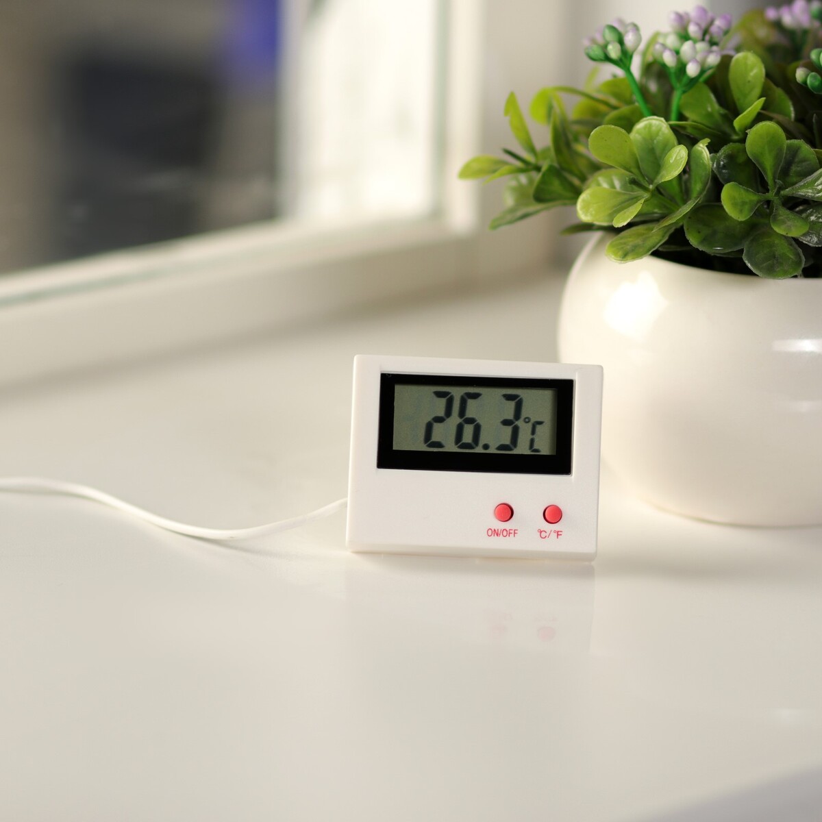 Термометр электронный ltr-10, с уличным датчиком, белый умный электронный термометр xiaomi mijia electronic thermometer white mmc w505