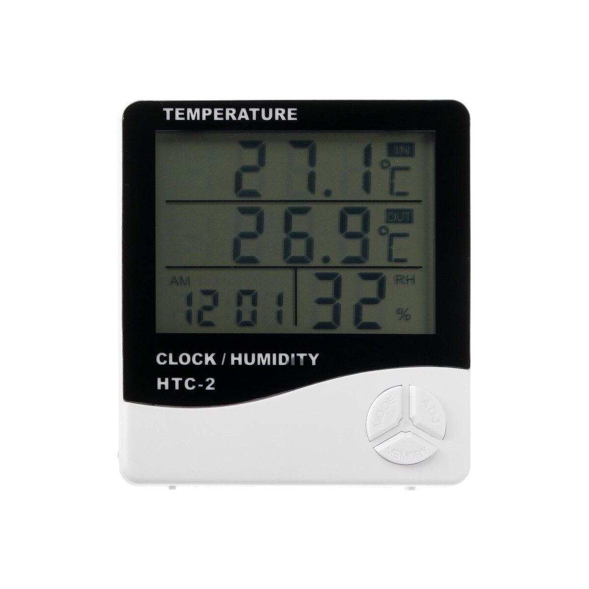 фото Термометр luazon ltr-16, электронный, 2 датчика температуры, датчик влажности, белый luazon home
