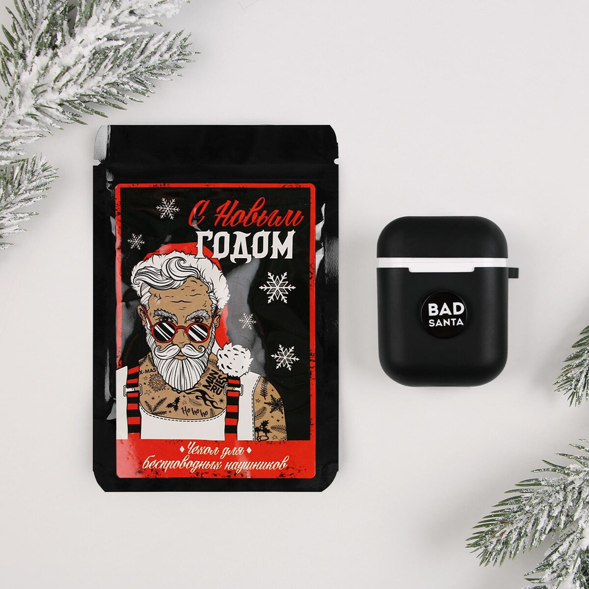 

Чехол для беспроводных наушников, Черный