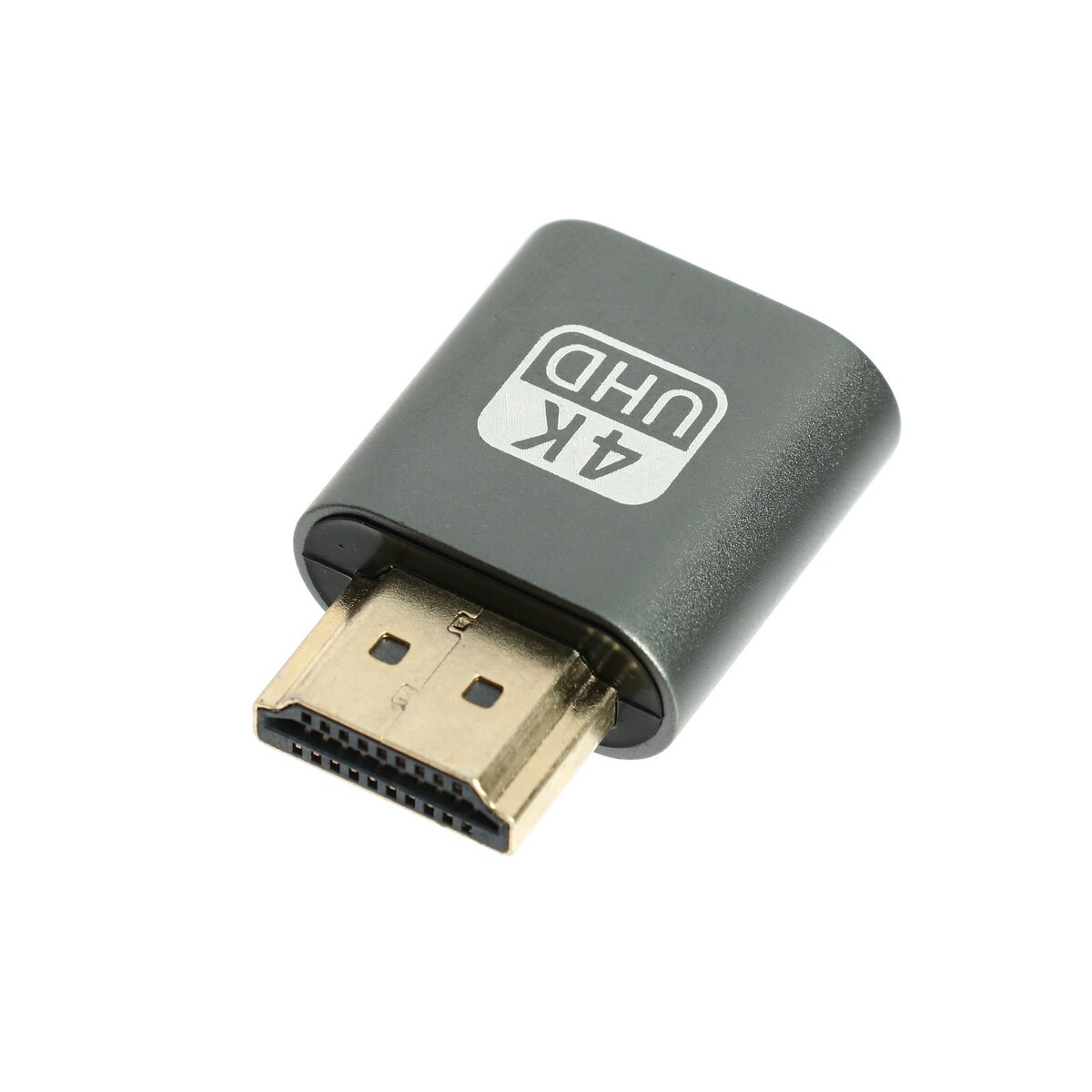 

Адаптер для эмуляции второго монитора, виртуальный дисплей, 4k uhd, hdmi, темно-серый