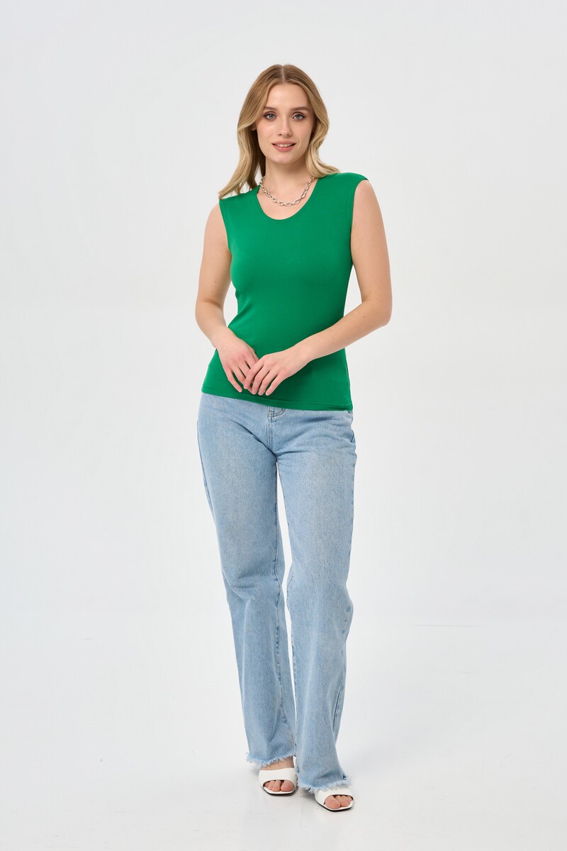 Блуза Прима линия, размер 44, цвет зеленый 03640131 - фото 2