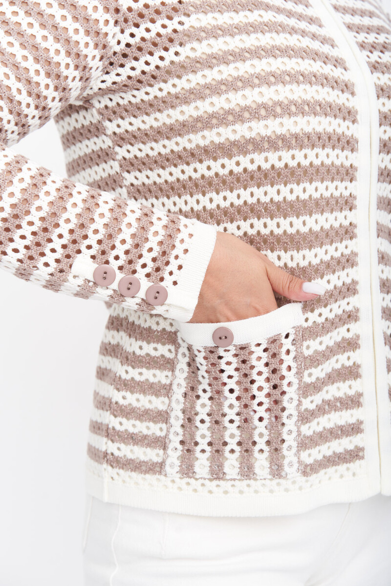 Жакет Текстильная Мануфактура, размер 46, цвет коричневый 03647963 - фото 7