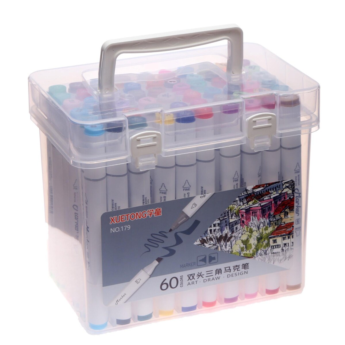 Набор маркеров для скетчинга двусторонние 60 штук/60 цветов No brand03694439: купить за 2640 руб в интернет магазине с бесплатной доставкой