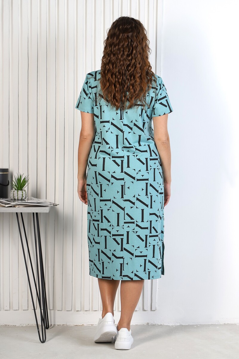 Платье "феерия" Виотекс, размер 50, цвет бирюзовый 03720705 - фото 2