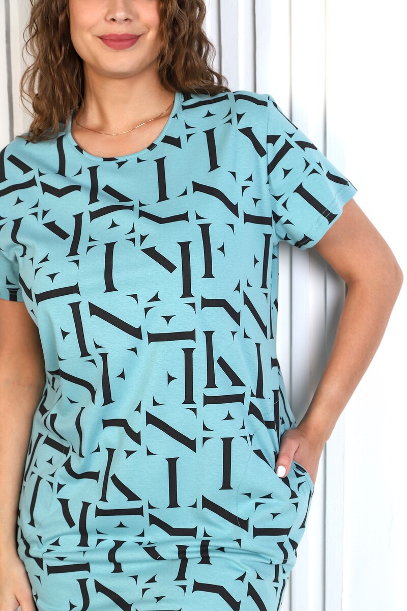 Платье "феерия" Виотекс, размер 50, цвет бирюзовый 03720705 - фото 3