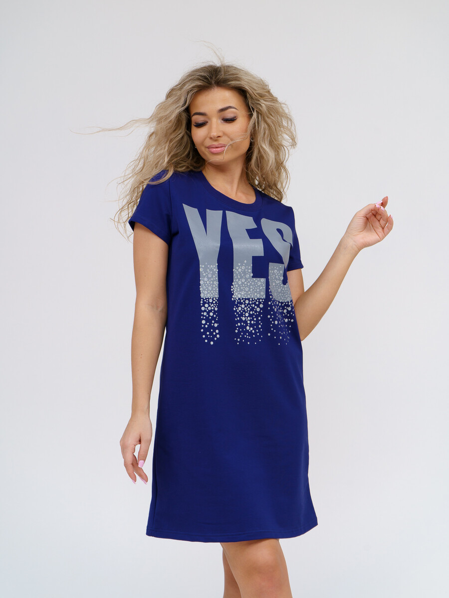 Платье Nesaden Style, размер 46, цвет синий 03898093 - фото 5