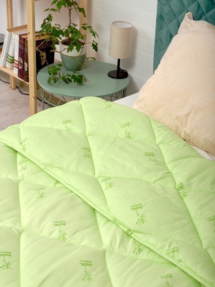 Одеяло "бамбук" евро Сонная Симфония, цвет зеленый 03975541 - фото 4