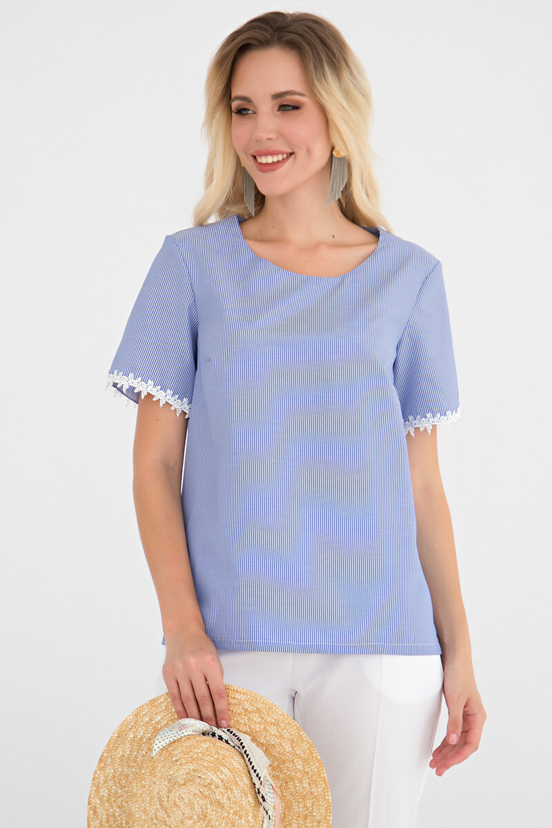 Блуза LT COLLECTION, размер 46, цвет голубой 03993000 - фото 3
