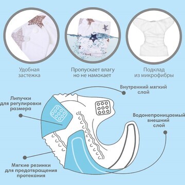 Многоразовый подгузник крошка я
