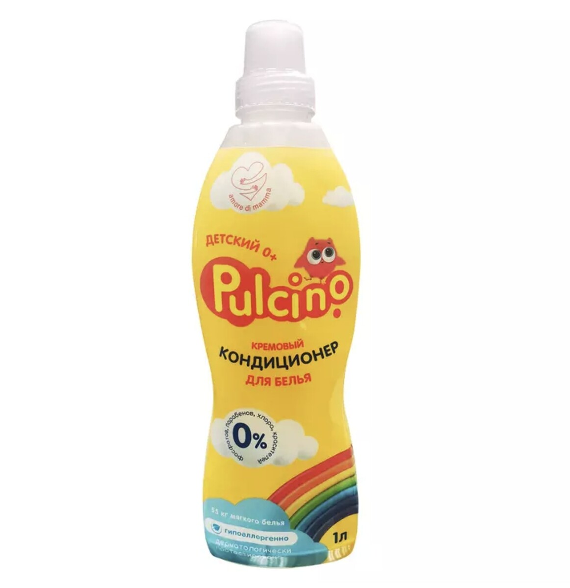 Pulcino кондиционер для белья для детской одежды 1л пятновыводитель pulcino для детской
