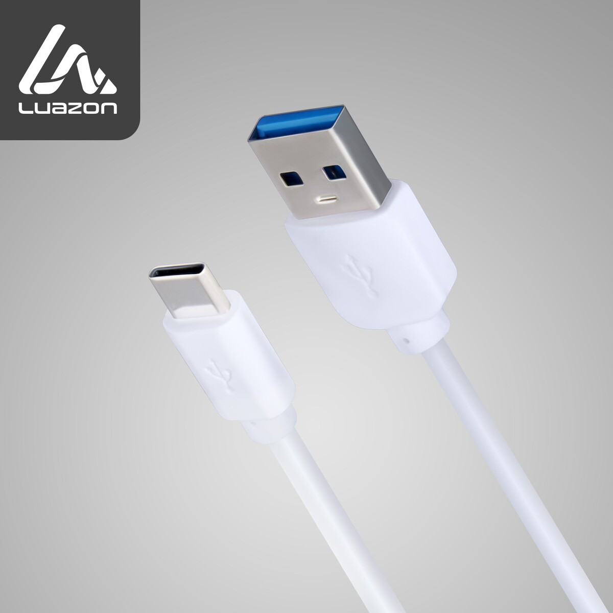

Кабель luazon, type-c - usb, 1 а, 1.5 м, белый